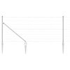 vidaXL Poteau de cl&ocirc;ture. Galvanis&eacute; 25 x 1 m Acier