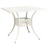 vidaXL Ensemble de bistro 5 pcs Aluminium coul&eacute; Blanc