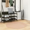 vidaXL Tapis HUARTE &agrave; poils courts doux et lavable rouge clair &Oslash; 100cm