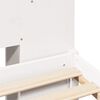 vidaXL Lit bibliothèque sans matelas blanc 140x190 cm bois pin massif
