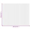 vidaXL Tapis rectangulaire gris 80x100 cm bambou