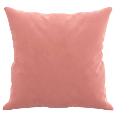 vidaXL Coussins décoratifs lot de 2 Rose 40x40 cm Velours