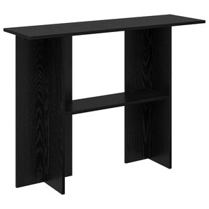 vidaXL Table console Ch&ecirc;ne noir 100 x 30 x 75 cm Bois d'ing&eacute;nierie