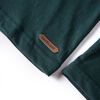 T-shirt pour enfants &agrave; manches longues vert fonc&eacute; 140