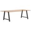 vidaXL Pieds de table &agrave; manger en forme de A 2 pi&egrave;ces Anthracite 100 x (72-73) cm Acier