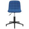 vidaXL Chaise pivotante de salle &agrave; manger Bleu Velours