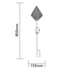 Luxform Lampe solaire orientale &agrave; LED sur piquet de jardin Myra Bleu