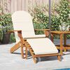 vidaXL Chaise de jardin Adirondack et repose-pieds bois massif acacia