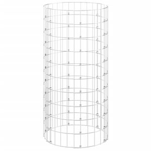 vidaXL Composteur de jardin &Oslash;50x100 cm Acier galvanis&eacute;