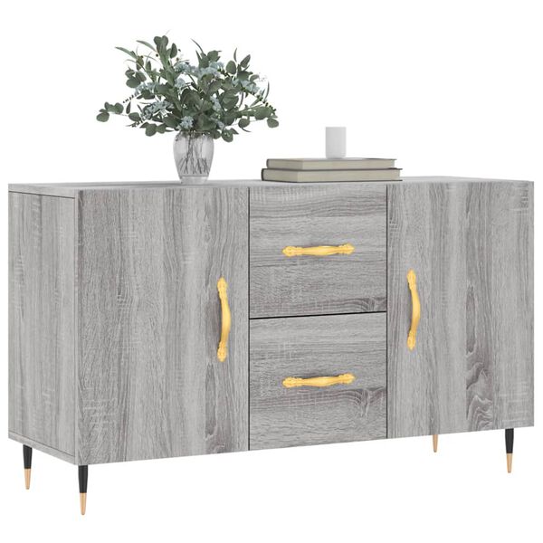 vidaXL Buffet sonoma gris 100x36x60 cm bois d'ing&eacute;nierie