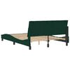 vidaXL Cadre de lit sans matelas Hanko vert fonc&eacute; 140x200 cm velours