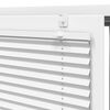 vidaXL Store pliss&eacute; blanc 85x100 cm largeur du tissu 84,4 cm polyester