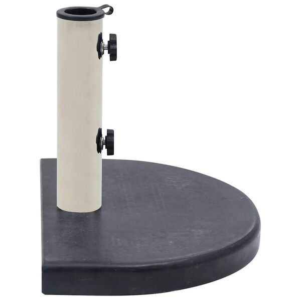vidaXL Socle de parasol Noir 40x28x4 cm Granite