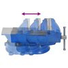 vidaXL &Eacute;tau d'&eacute;tabli bleu 150 mm fonte