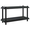 vidaXL Unit&eacute; de rangement 2 niveaux 100 x 40 x 55,5 cm PP Anthracite
