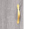 vidaXL Buffet haut Sonoma gris 69,5x34x180 cm Bois d'ing&eacute;nierie
