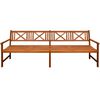 vidaXL Banc de jardin avec coussins 240 cm Bois solide d'acacia