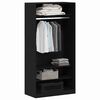 vidaXL Armoire Ch&ecirc;ne noir 100 x 50 x 200 cm Bois d'ing&eacute;nierie