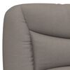 vidaXL Lit avec matelas Hvar taupe 100x200 cm tissu