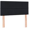 vidaXL Sommier &agrave; lattes de lit avec matelas noir 90x220 cm velours