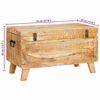 vidaXL Bo&icirc;te de rangement 70 x 35 x 40 cm bois de manguier massif