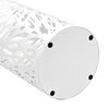vidaXL Porte-parapluie Feuilles Acier Blanc
