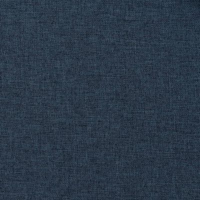 vidaXL Rideau occultant d'aspect de lin avec crochets Bleu 290x245 cm