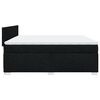 vidaXL Sommier &agrave; lattes de lit avec matelas Noir 200x200 cm Tissu