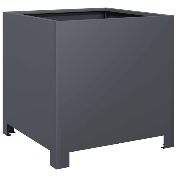 vidaXL Jardini&egrave;re anthracite 40x40x40 cm acier