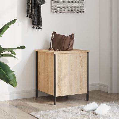 vidaXL Banc de rangement chêne sonoma 40x42,5x50 cm bois d'ingénierie