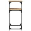vidaXL Table console ch&ecirc;ne sonoma 75x35,5x75 cm bois d'ing&eacute;nierie