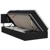 vidaXL Lit avec rangement et matelas Noir 90 x 200 cm Velours