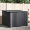 vidaXL Abri de v&eacute;lo 3 pcs Anthracite 215 x 206 x 157 cm M&eacute;tal