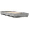 vidaXL Cadre de lit sans matelas gris b&eacute;ton 90x200 cm