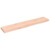 vidaXL &Eacute;tag&egrave;re murale 100x20x4 cm bois de ch&ecirc;ne massif non trait&eacute;