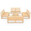 vidaXL Salon de jardin 9 pcs bois de pin massif
