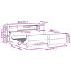 vidaXL Cadre de lit sans matelas 180x200 cm bois massif de pin