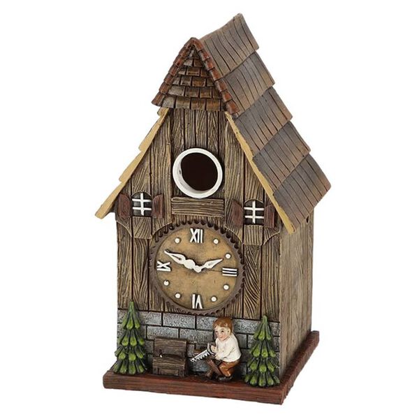Esschert Design Nichoir &agrave; oiseaux m&eacute;sanges Horloge coucou