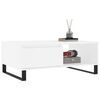 vidaXL Table basse blanc 90x60x35 cm bois d'ing&eacute;nierie