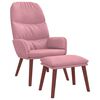 vidaXL Fauteuil relaxant velours noir