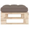 vidaXL Pouf palette de jardin bois de pin impr&eacute;gn&eacute;