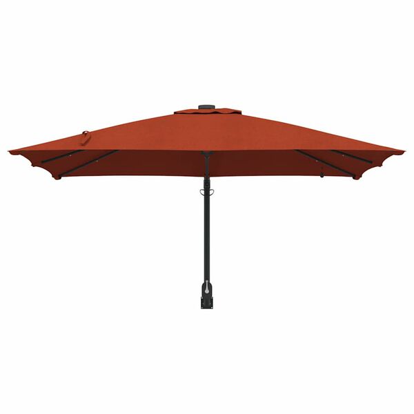 vidaXL Parasol de jardin Terre cuite 248,5 x 247,5 x 160 cm