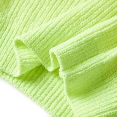 Pull-over tricoté pour enfants jaune fluo 92