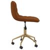 vidaXL Chaises pivotantes &agrave; manger lot de 2 marron velours