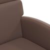 vidaXL Chaises de Salle &agrave; Manger avec Roues 2 pcs Marron