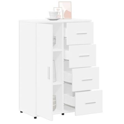 vidaXL Buffet blanc 60x31x84 cm bois d'ingénierie