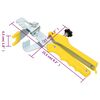 vidaXL Syst&egrave;me de nivellement de carrelage 500 cales 2500 clips 1 mm