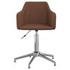 vidaXL Chaises pivotantes &agrave; manger lot de 6 marron tissu