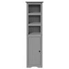 vidaXL Meubles de salle de bain 4 pcs BODO gris bois de pin massif