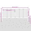 vidaXL Portail de jardin Anthracite 300x100 cm Acier
